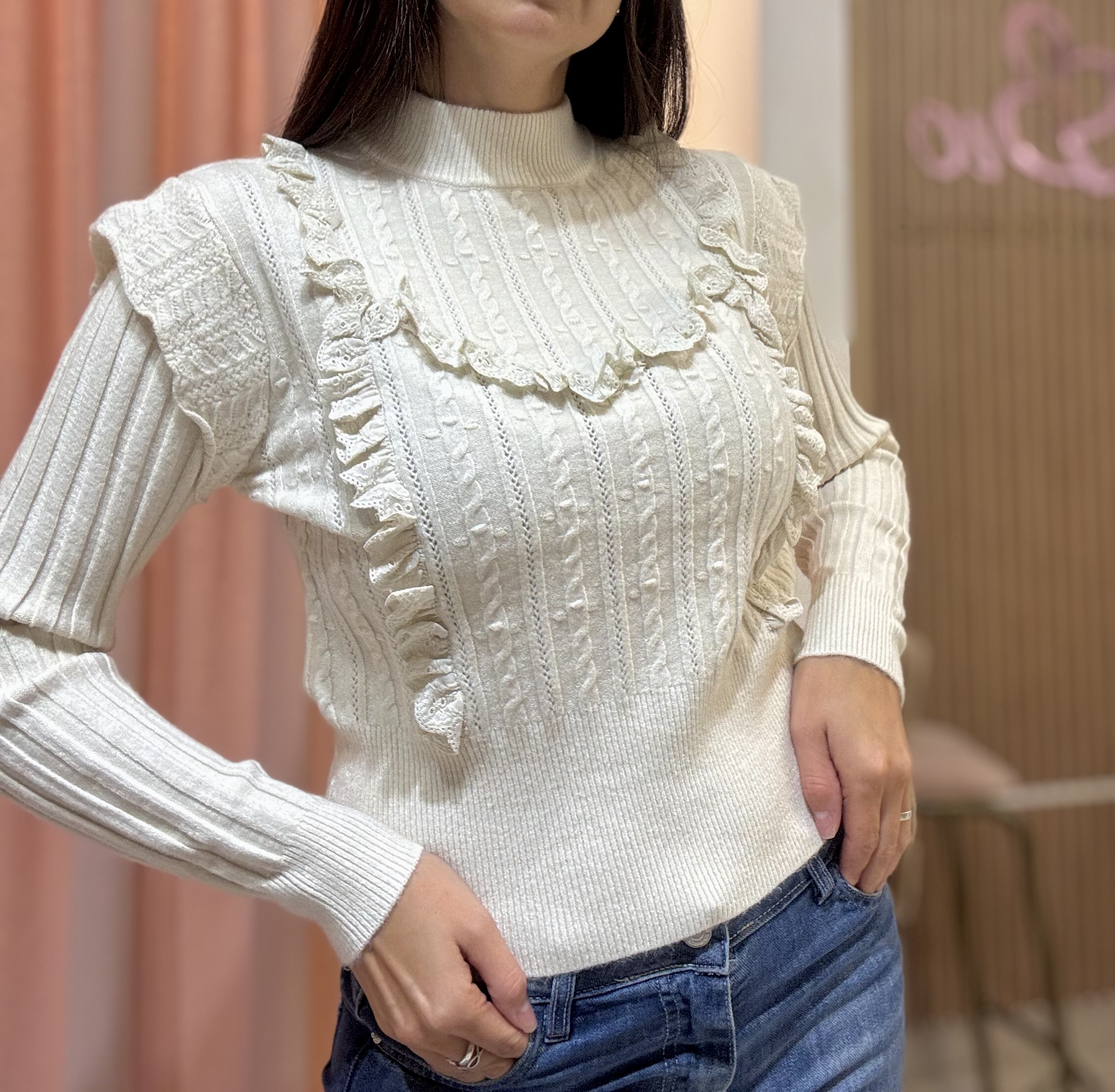 Sweater romantico
