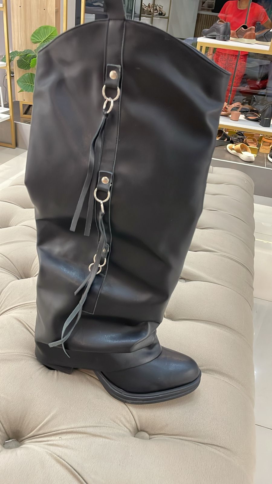 Ohana Calzados - Bota flecos altas